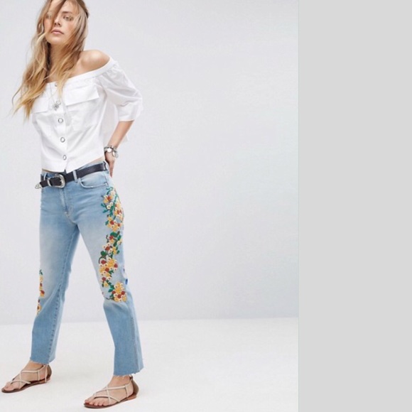 Free People New Off- Shoulder Blouse NWT - Picture 2 of 4